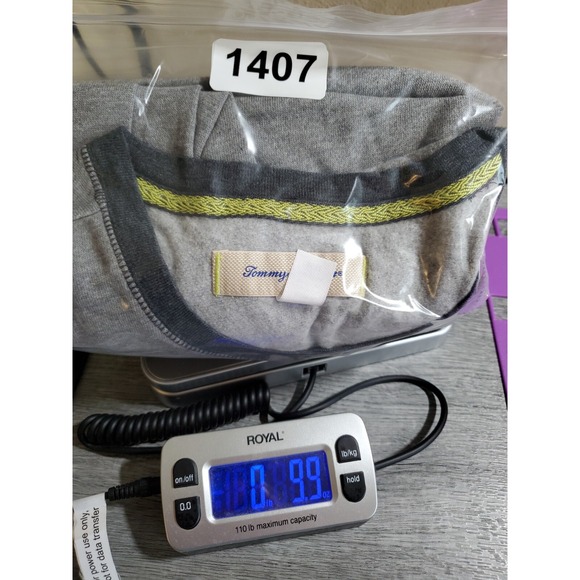 Tommy Bahama Sweatshirt Size Medium Gray Logo Pullover Long Sleeve Round‎ Neck - Picture 11 of 11